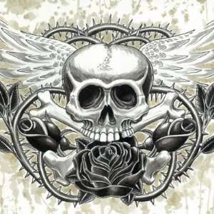  Winged Skull Stickers Arts, Crafts & Sewing