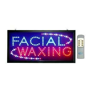  Facial Waxing RC Chasing Flashing LED Sign 13 x 24
