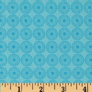  44 Wide Born To Be Wild Circles Turquoise Fabric By The 