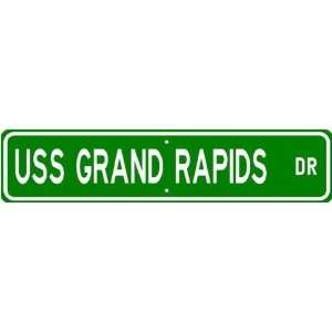  USS GRAND RAPIDS PG 98 Street Sign   Navy Sports 