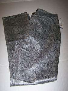   GUESS SNAKE SKIN FAUX LEATHER GLAM ROCK PANTS GRAY 605576963058  