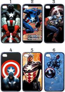 Captain America Apple iPhone 4 Case (Black)  