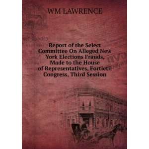  Report of the Select Committee On Alleged New York 