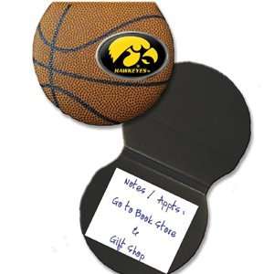    Iowa Hawkeyes Note Pad   Basketball Shaped