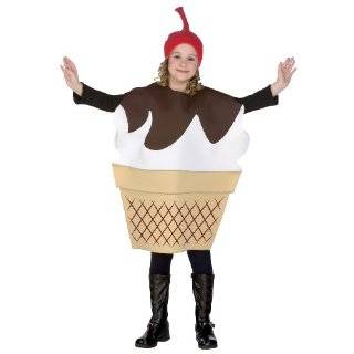 Ice Cream Sundae Child Costume Size Medium (7 10)