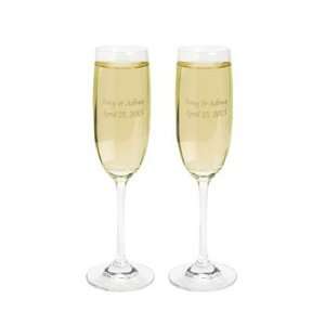  Personalized Wedding Flutes   Tableware & Champagne & Shot Glasses 