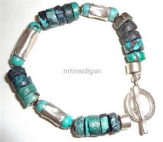 Silpada Sterling Silver Turquoise Bracelet #B0932 ~ Rare