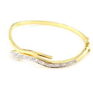  Gold plated bracelet Tentation white. Jewelry