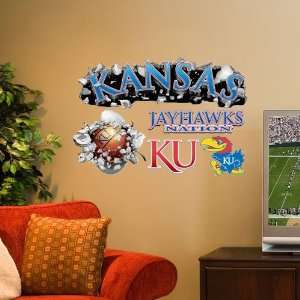  NCAA Kansas Jayhawks Multi Logo Wallcrasher