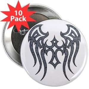  2.25 Button (10 Pack) Tribal Cross Wings 