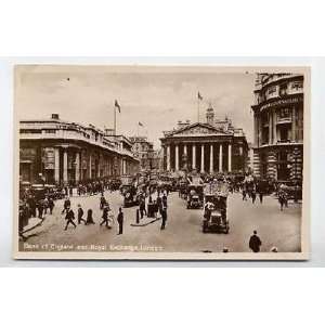 Bank of England & Royal Exchange Real Photo Postcard 1920s 