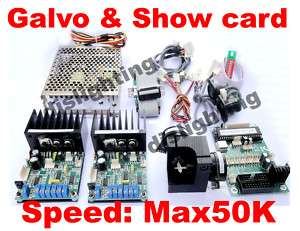 30Kpps Galvo scanner system & laser show card (Max50k)  