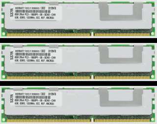 24GB (3X8GB) MEMORY FOR DELL PRECISION T5500 T7500  
