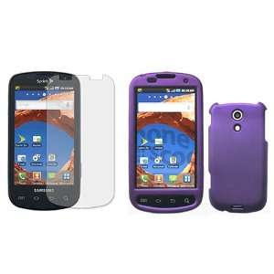Epic 4G Combo Rubber Feel Purple Protective Case Faceplate Cover 
