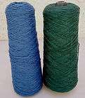 new zealand wool rug yarn blue jean phthalo green color