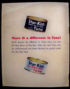 Vintage Star Kist Tuna Eatwell Sardines Recipe Book  