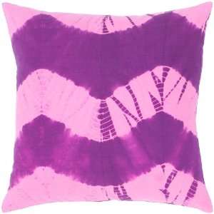  Purple Contemporary Pillow Cover with Hidden Zipper Set of 
