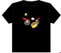 Angry Birds Bomber Black Toddler Unisex Child Kid Sized Tee T Shirt 