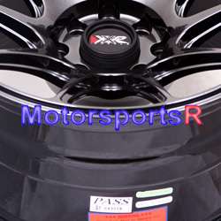 15 15x8.25 XXR 527 Chromium Black Rims Wheels Stance 98 Nissan 240sx 