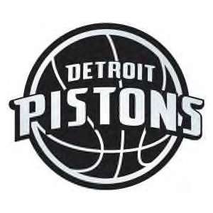  Detroit Pistons Silver Auto Emblem
