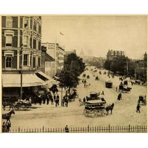  1899 Print Pennsylvania Avenue View Washington D. C 