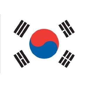 South Korea Country Flag Car Magnet