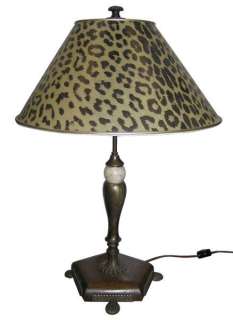 Hungarian or Italian Art Deco Wooden & Metal Table Lamp  