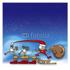   Stick Wall Decals   Babbo Natale   Removable Graphic