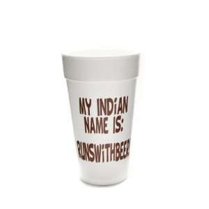  10 Count Pack of My Indian Name Is Runswithbeer Cups 