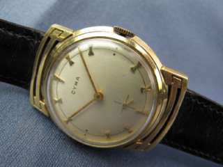   14KT Gold Watch 17j Tavannes Movement Fancy Lugs *AS IS*#415  