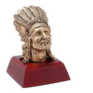  Sculptured Indian Mascot Trophy