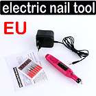 Electric Pen shape Nail Drill Art Manicure File Tool + 6 BIT Acrylic 