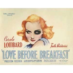    Love Before Breakfast   Movie Poster   11 x 17
