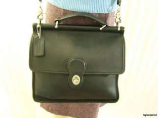 CLASSIC Black Nickel COACH Willis Bag Purse Handbag 9927 Shoulder 