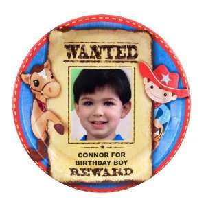  Cowboy Personalized Dinner Plates (8) Toys & Games