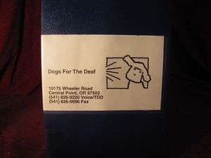 Dogs For the Deaf   Hearing Ear Dog Video VHS Sign  