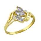   14k yellow gold marquise diamond solitaire engagement ring 1 00 ct
