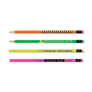  Custom BIC Pencil Neons   500 Pcs. Custom Imprinted with 