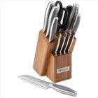 Oneida 12 Pc Stainless Cutlery Set w/ Block