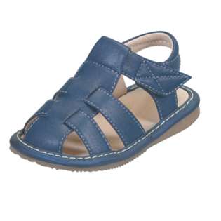 Squeak Me Shoes 24148 Boys Navy Sandal Toddler Shoe Size 8  Baby Baby 