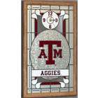ZaMeks Texas A M Aggies Framed Glass Wall Clock