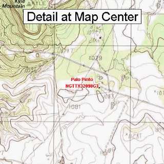   Topographic Quadrangle Map   Palo Pinto, Texas (Folded/Waterproof