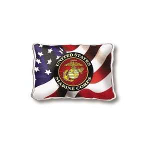  US Marine Logo Pillow   9 x 13 Pillow
