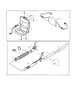 POULAN Blower Air filter case/shroud/fu  Parts  Model BP402LE 