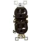 Morris Products Standard Duplex Receptacle Brown 15A 125V