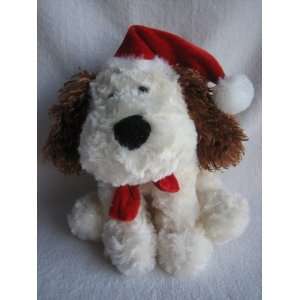    Kellytoy 8 Plush Dog with Red Night Cap and Scarf 