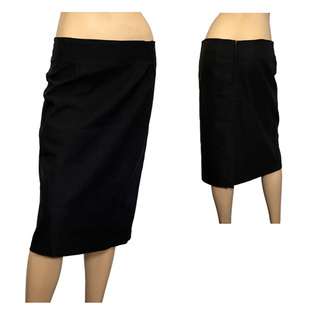 eVogues Apparel Plus Size Pencil Skirt Black 