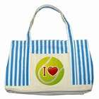 Carsons Collectibles Two Tone Tote Bag of I Love Tennis (Wimbeldon 