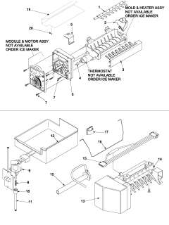 Gaggenau Gaggenau refrigerator Optional ice maker kit ic511 Parts