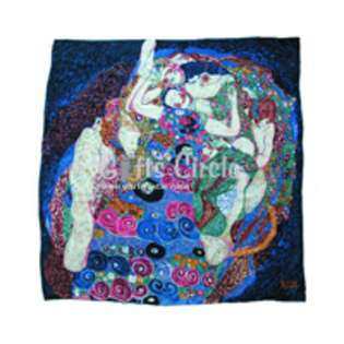Giftscircle Art Silk Scarf Wrap, w/ Gustav Klimts The Virgin at 